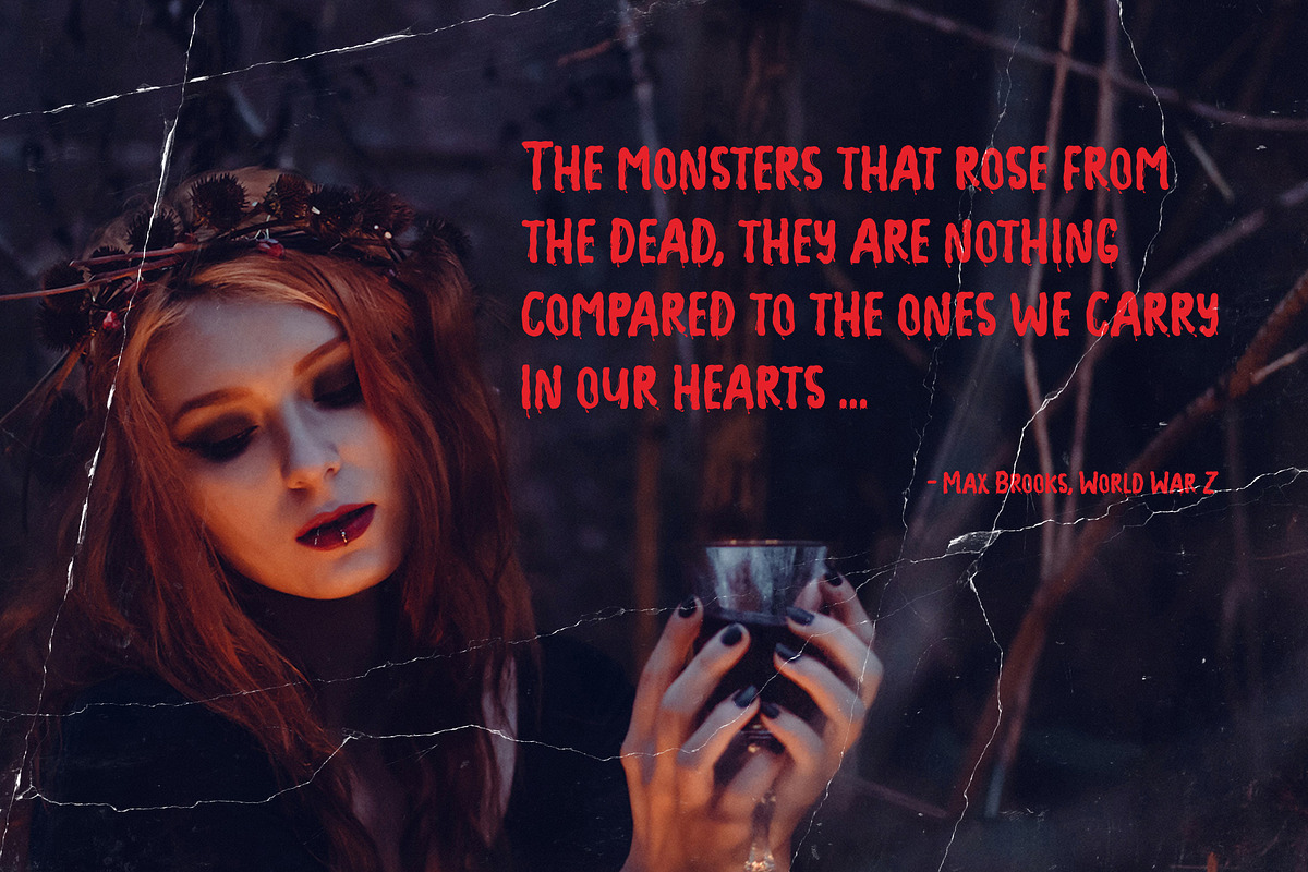 NCL HALLOWEEN DANGER - Bloody Horror, a Handwritten Font by Enxyclo Studio (Photo 5 of 10)