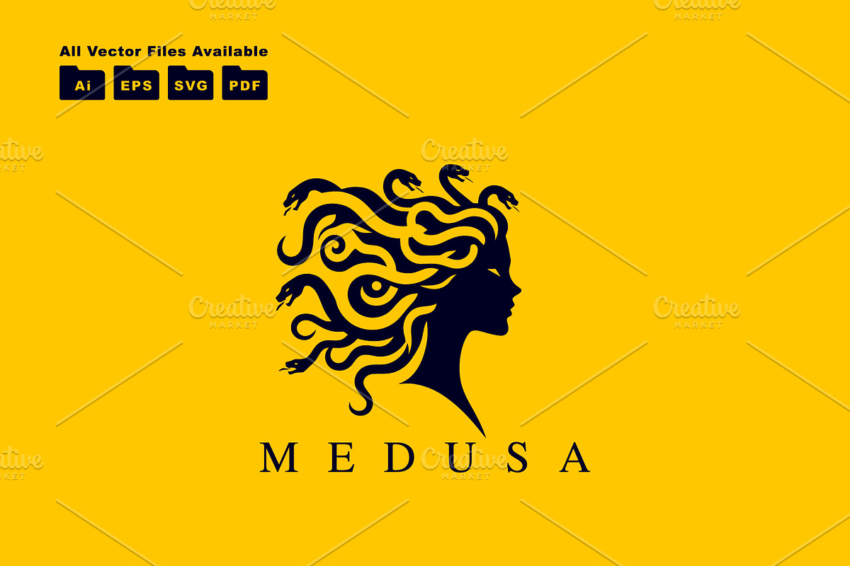 Medusa Logo, a Branding & Logo Template by Ben Naveed (Photo 2 of 2)