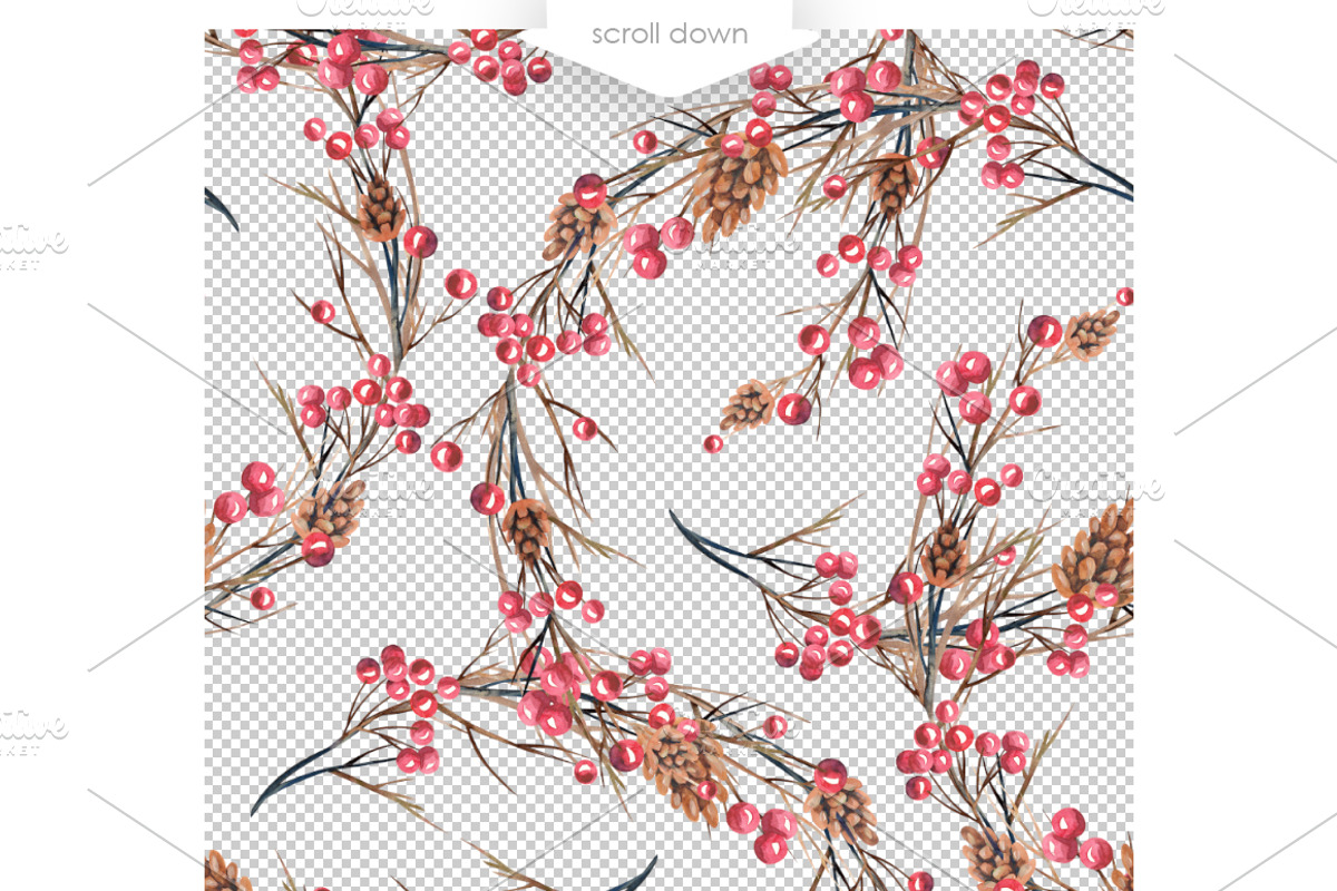 Christmas Patterns +Frame (png), a Pattern Graphic by Marina Grau (Photo 2 of 3)