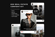 600 Real Estate Content Kit, a Social Media Template by Instprofi | Studio Estimo (Thumbnail 1 of 13)