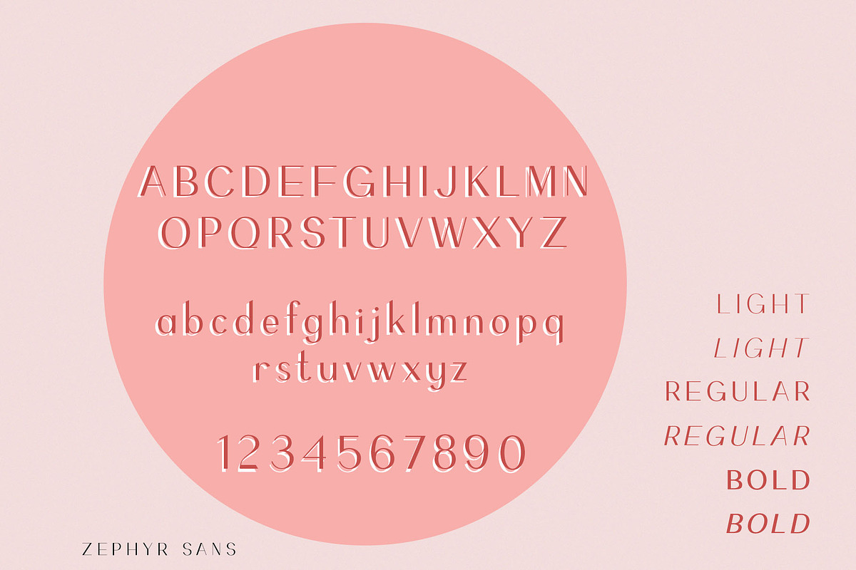 ZEPHYR Sans Serif Font preview 2