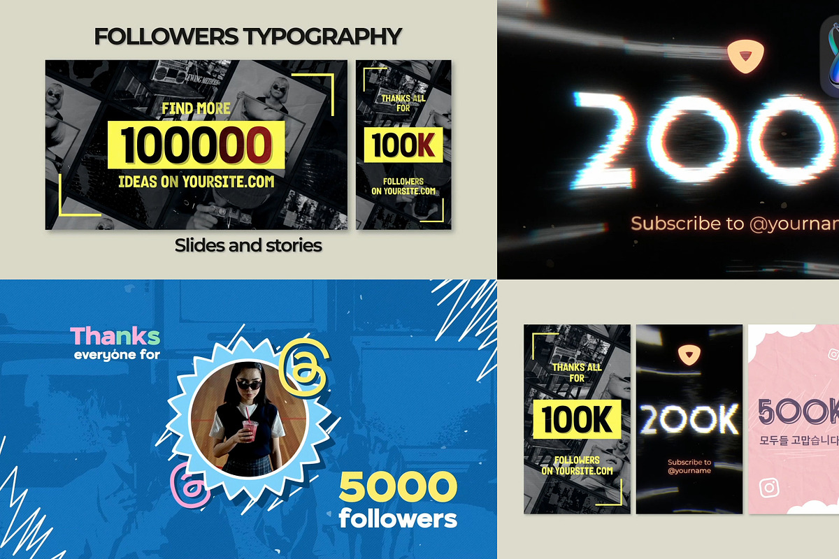 Followers Typography for FCPX, a Templates & Theme by FlashFXbox (Photo 1 of 2)