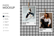 Hanging Instant Photo Mockup PSD, an Advertising Mockup by graphypix (Thumbnail 2 of 4)
