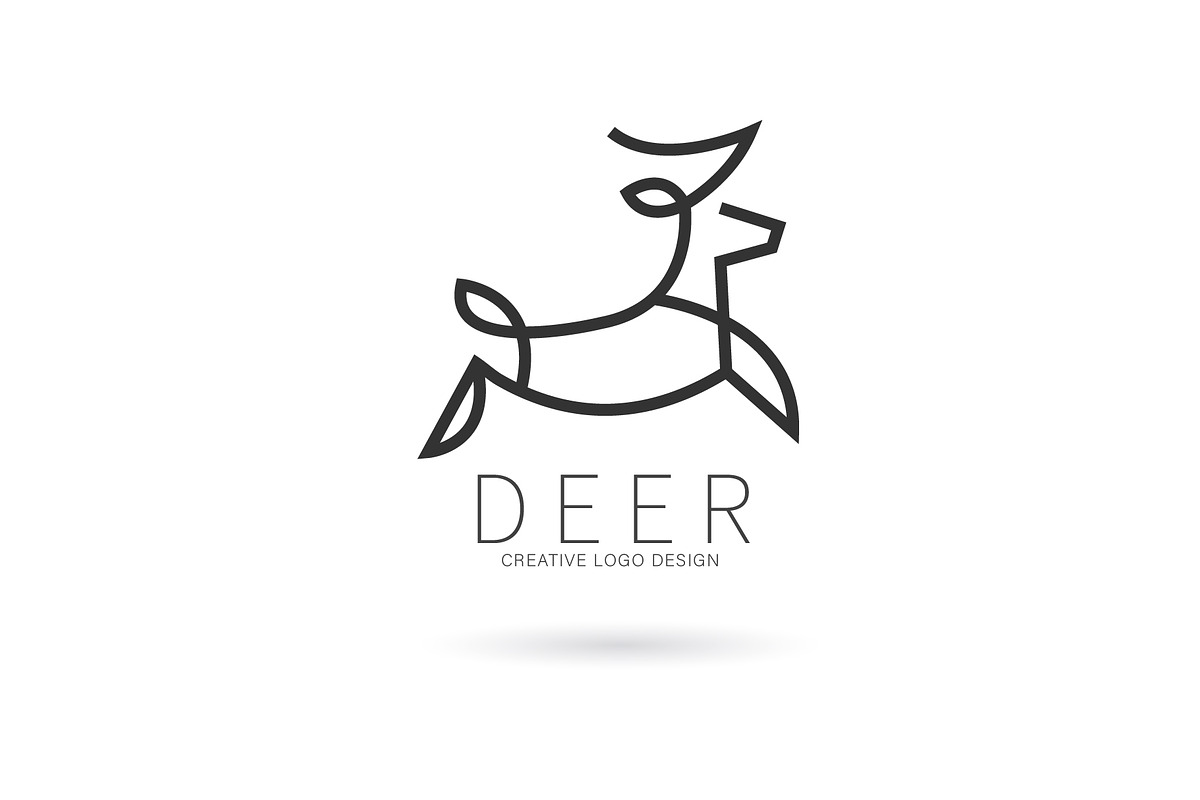 Deer logo, gazelle logo, a Branding & Logo Template by Logocreative (Photo 3 of 3)