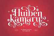 Hubein Kamaru Elegant Ligature Font, a Serif Font by Graphicxell (Thumbnail 1 of 22)
