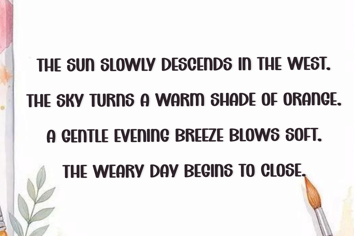 Simple Thinking, a Script Font by FreshTypeINK (Photo 6 of 8)