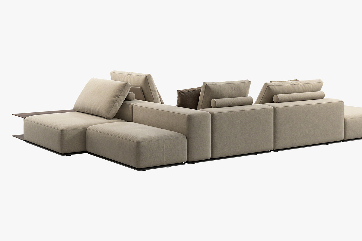Poliform Westside Sofa set 3, a Furniture 3D Model by 3dmitruk (Photo 9 of 18)