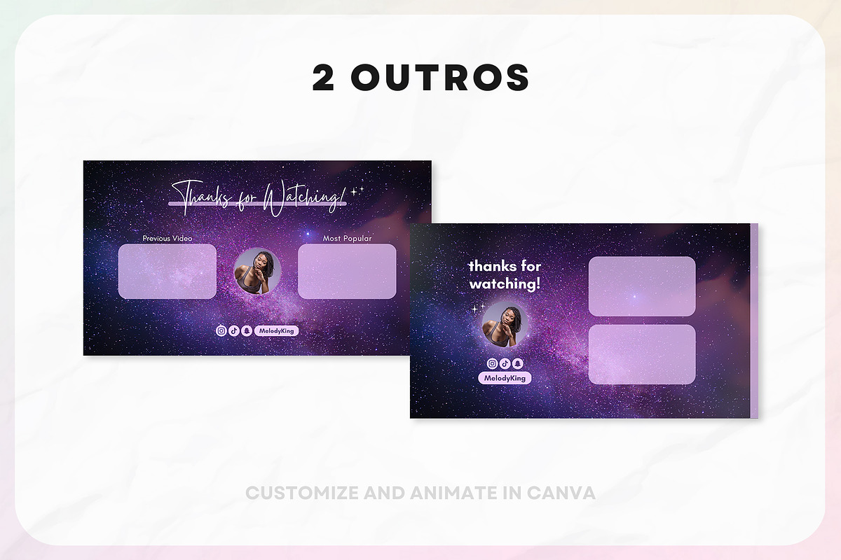 YouTube Channel Branding Kit | Canva, a Social Media Template by OniriqveDesigns (Photo 5 of 10)