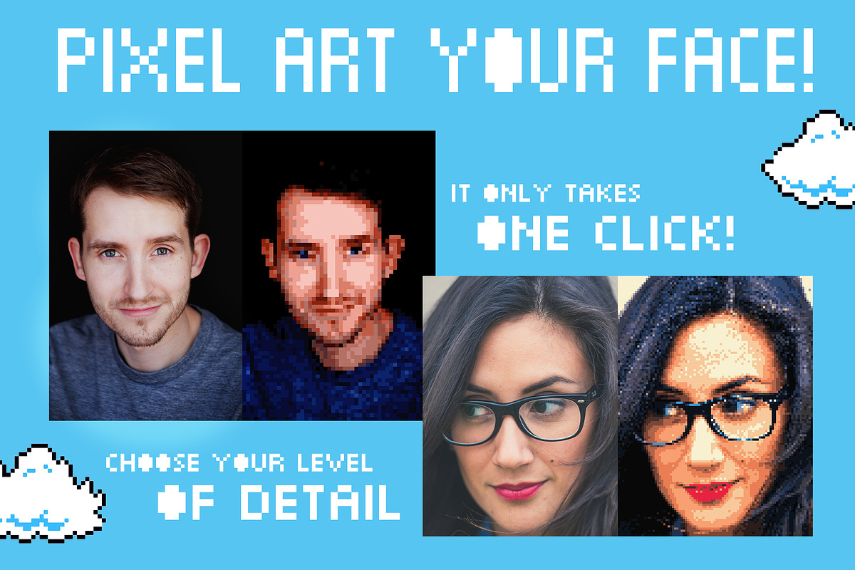 Pixel Art - One Click Actions, an Action Add-On by Josh Johnson (Photo 2 of 7)