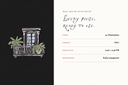 New Orleans Clipart, French Quarter, an Object Illustration by The October Creative (Thumbnail 7 of 16)