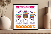Read More Books Funny Halloween PNG, an Illustration by DreamCafeArt (Thumbnail 5 of 7)