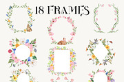 Petite Bunnies & Spring Wildflowers, a Seasonal Illustration by Catch the Dream Art (Thumbnail 4 of 14)