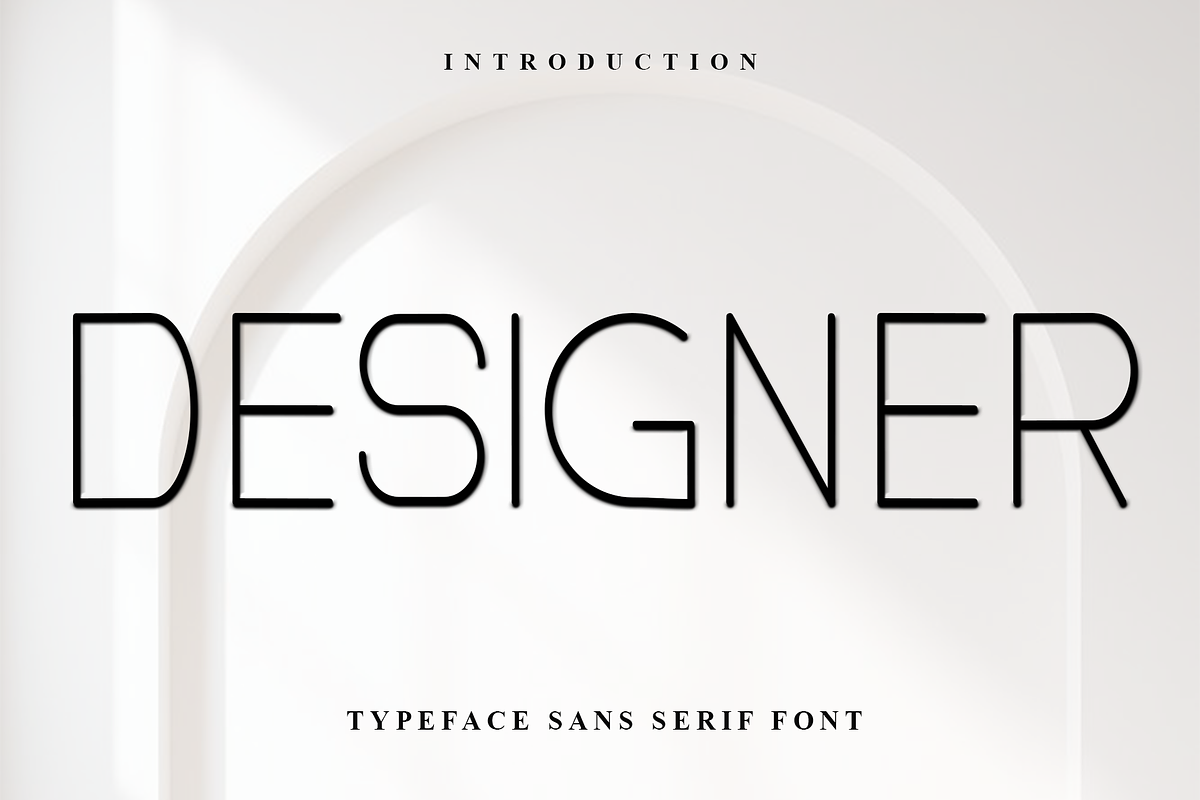 Designer, a Sans Serif Font by InermediaSTUDIO (Photo 1 of 7)