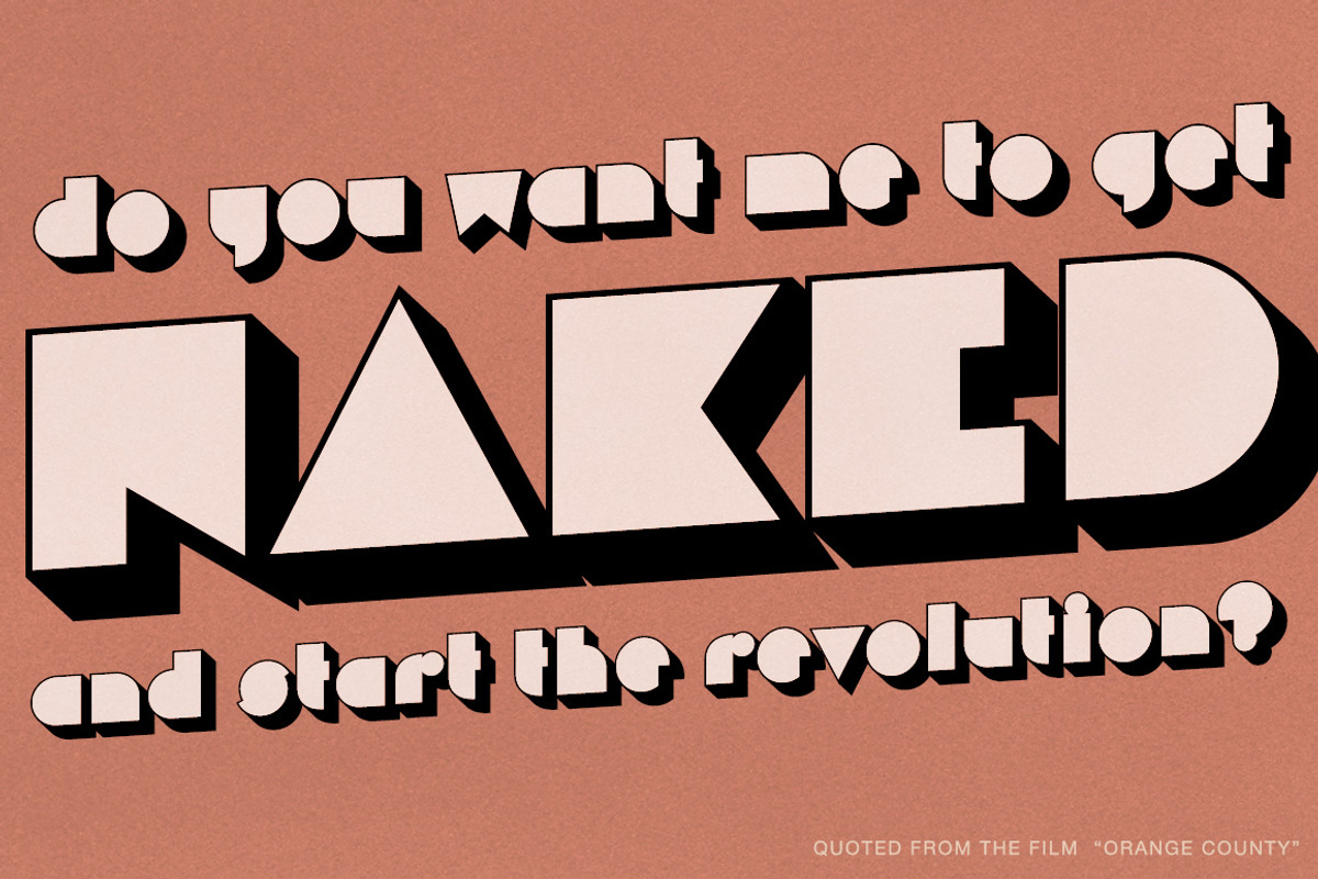 Nudity PB, a Font by Pink Broccoli (Photo 2 of 5)