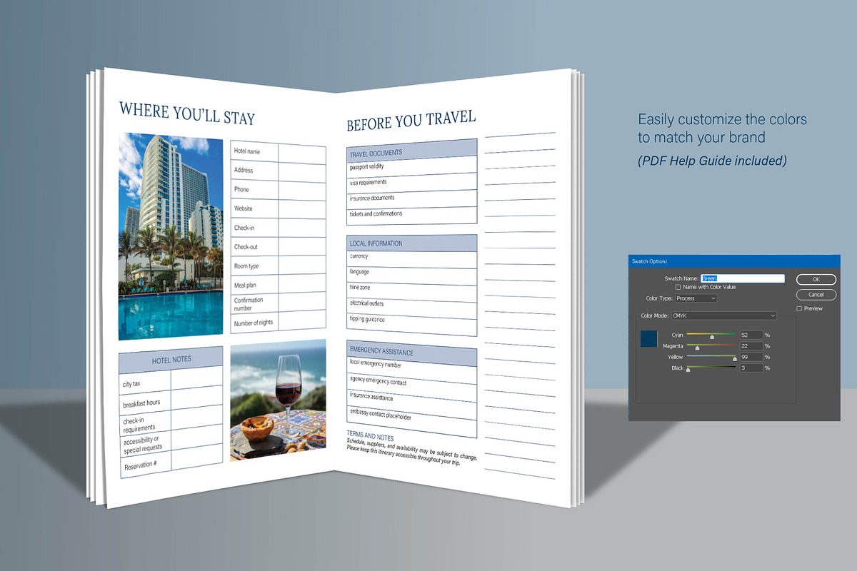Travel Agency Itinerary Template, a Brochure Template by R-studio (Photo 5 of 9)