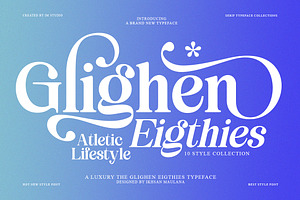 Glighen Eigthies | 10 Style Font