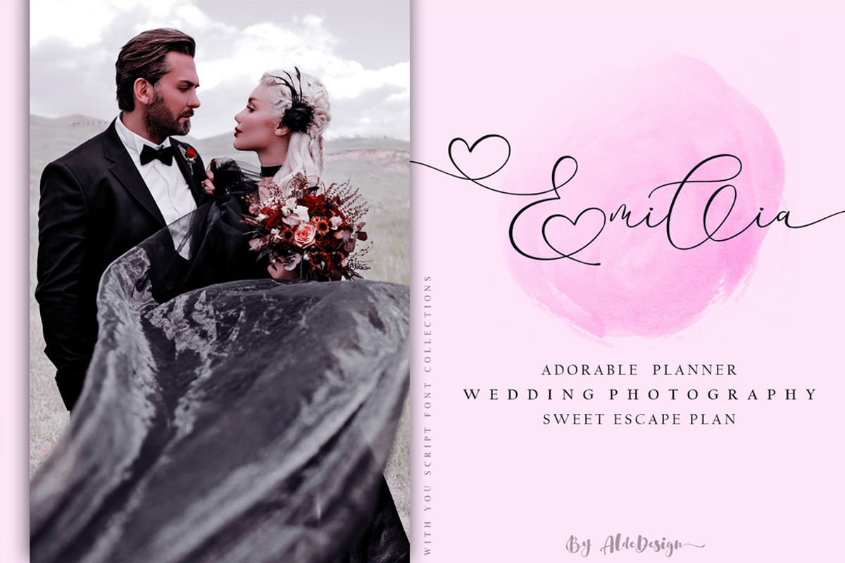 The 15 in 1 Wonderful Font Bundle, a Script Font by Aldedesign (Photo 9 of 36)