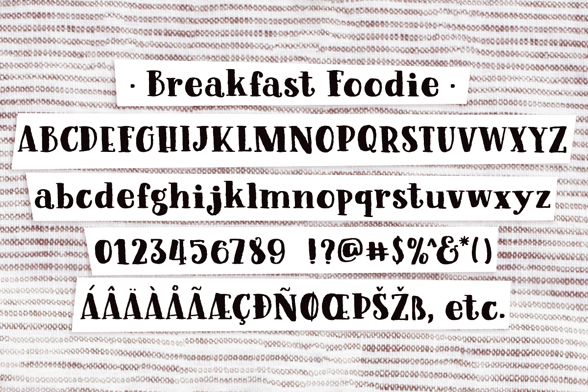Breakfast Foodie painted serif font, a Serif Font by Rachel White Art (Photo 3 of 9)