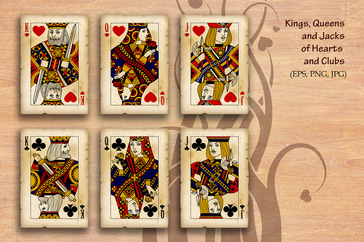 Vintage  Playing cards, an Illustration by Retro Graphic Box (Photo 1 of 6)