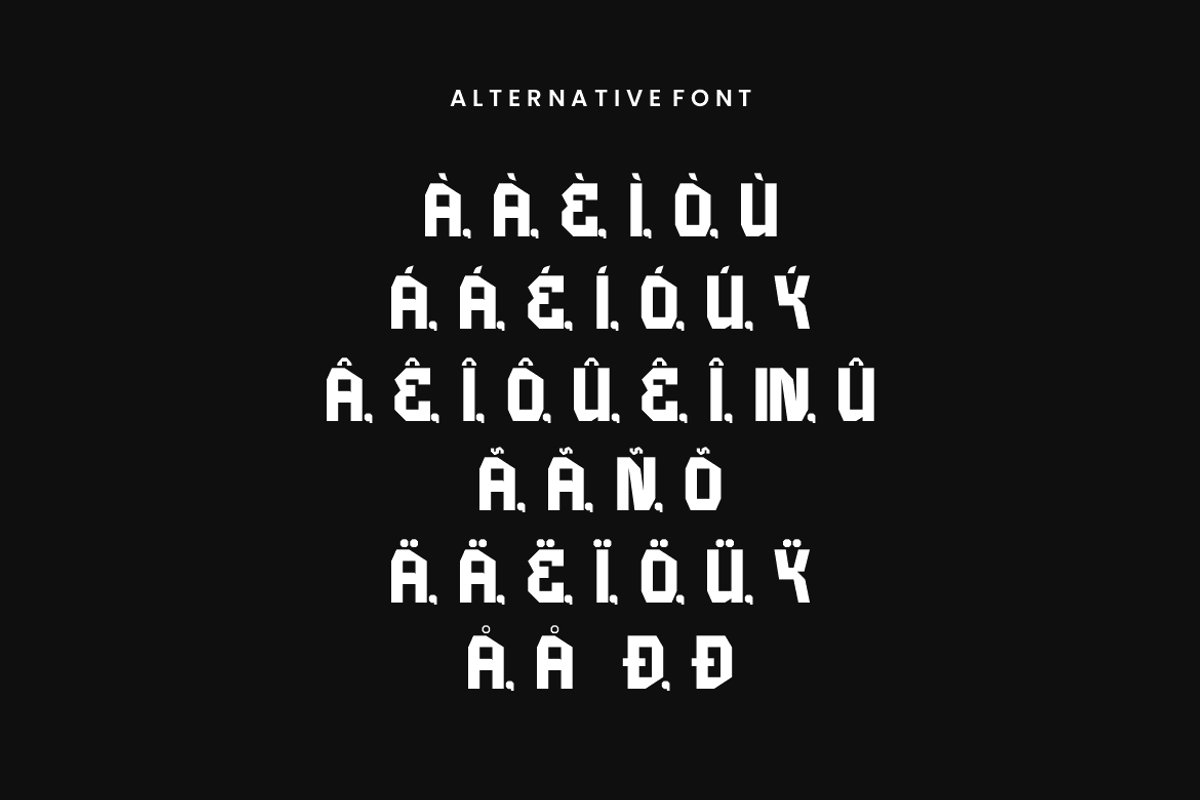 Vorgent - Techno Font, a Sans Serif Font by Iqsiart Studio (Photo 4 of 9)