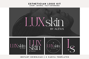 Esthetician Beauty Logo Kit | Canva, a Branding & Logo Template by BrandhavenStudio