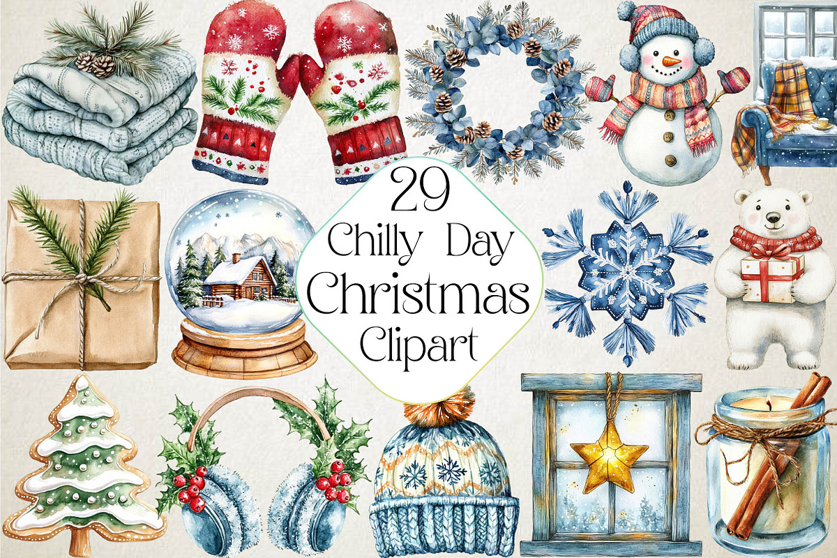 Celestial Christmas Clipart, an Illustration by DreamPrint404 (Photo 1 of 5)