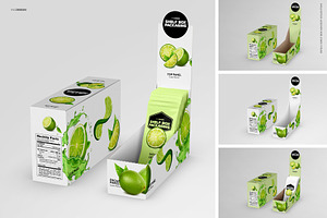 Retail Shelf Box 18 Packaging Mockup