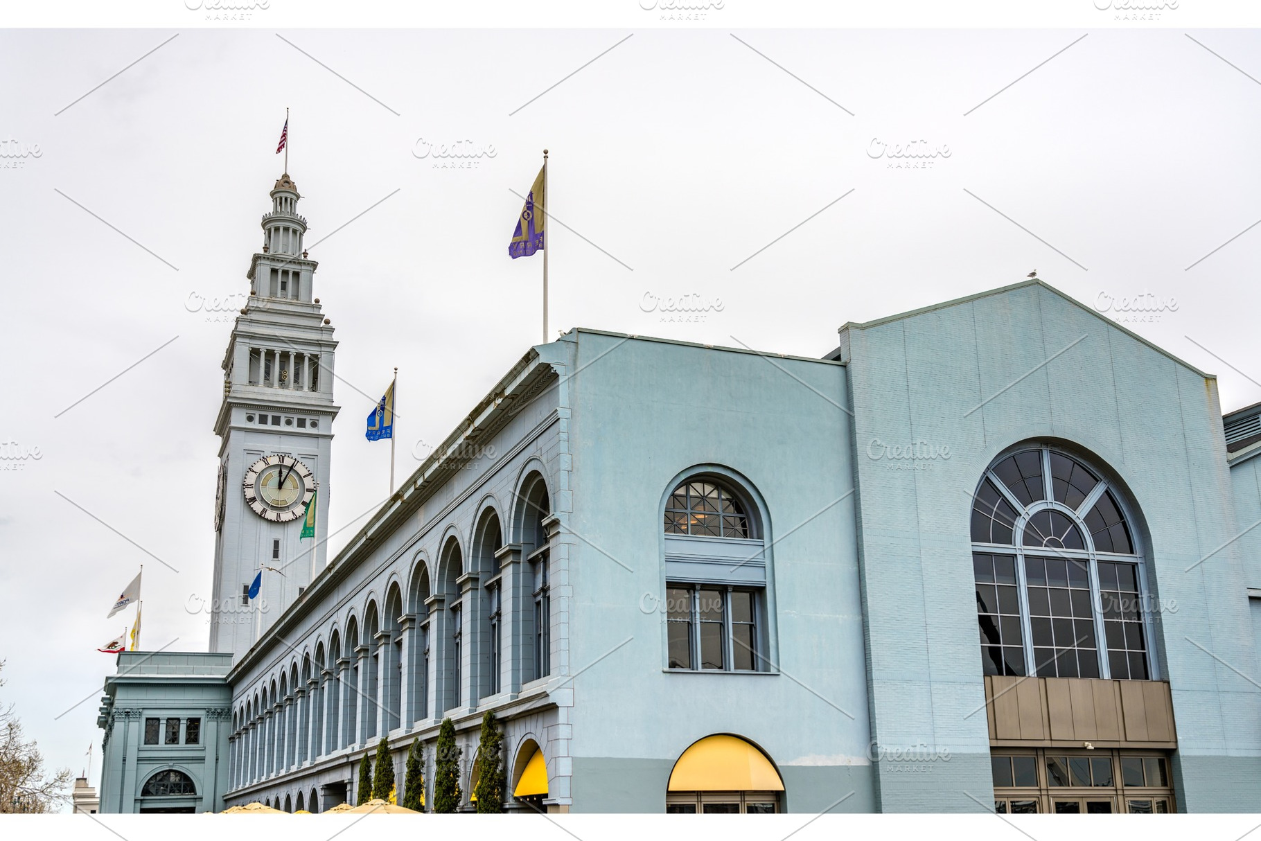 San francisco ferry building in featuring san francisco, building, and, an Architecture Photo by Leonid Andronov