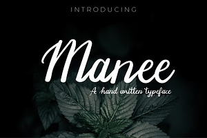 Manee Handwritten Typeface
