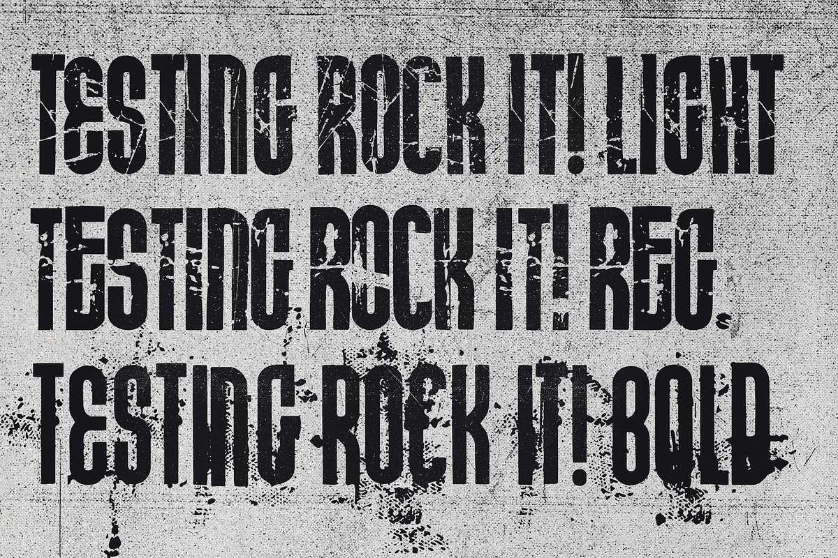 Rock It! -font trio, a Sans Serif Font by Fenotype (Photo 11 of 11)