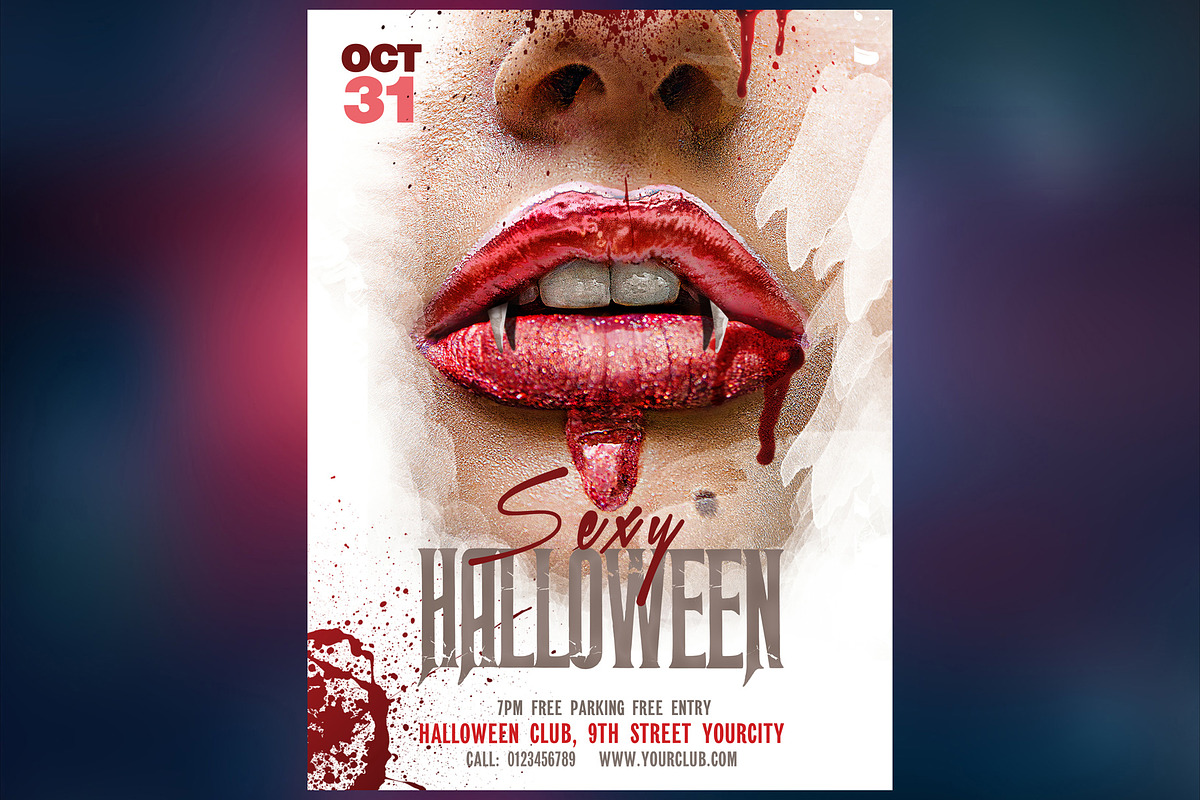 Halloween Party Collection, a Flyer Template by PSD Market (Photo 6 of 10)