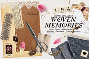 Woven Memories Vintage Ephemera Kit, an Object Graphic by DreamoraArt (Thumbnail 1 of 11)