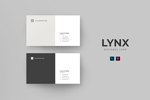 Lynx Business Card, a Business Card Template by SlideStation