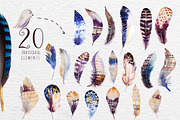 Watercolor BOHO feather DIY II, an Illustration by Peace ART (Thumbnail 5 of 7)