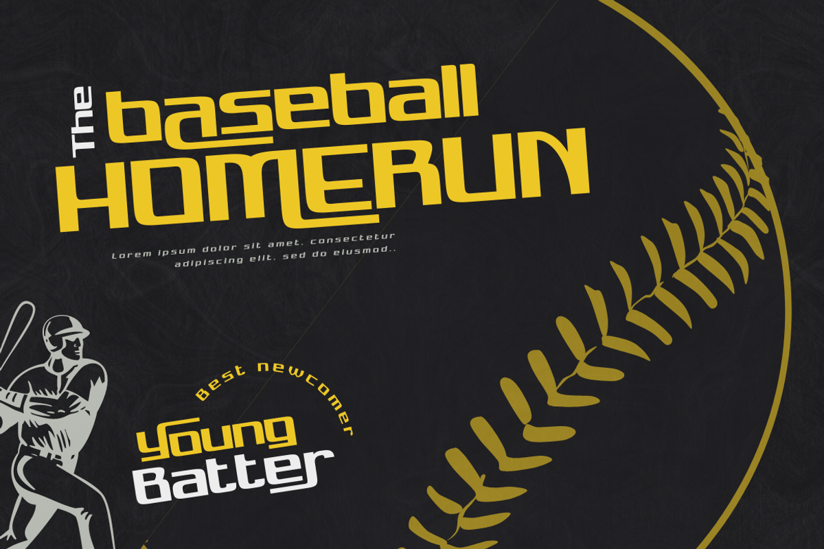 RESADEN | Athletic Font, a Font by twinstd (Photo 9 of 15)
