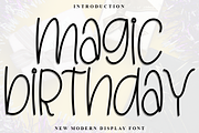 Magic Birthday, a Sans Serif Font by InermediaSTUDIO (Thumbnail 1 of 8)