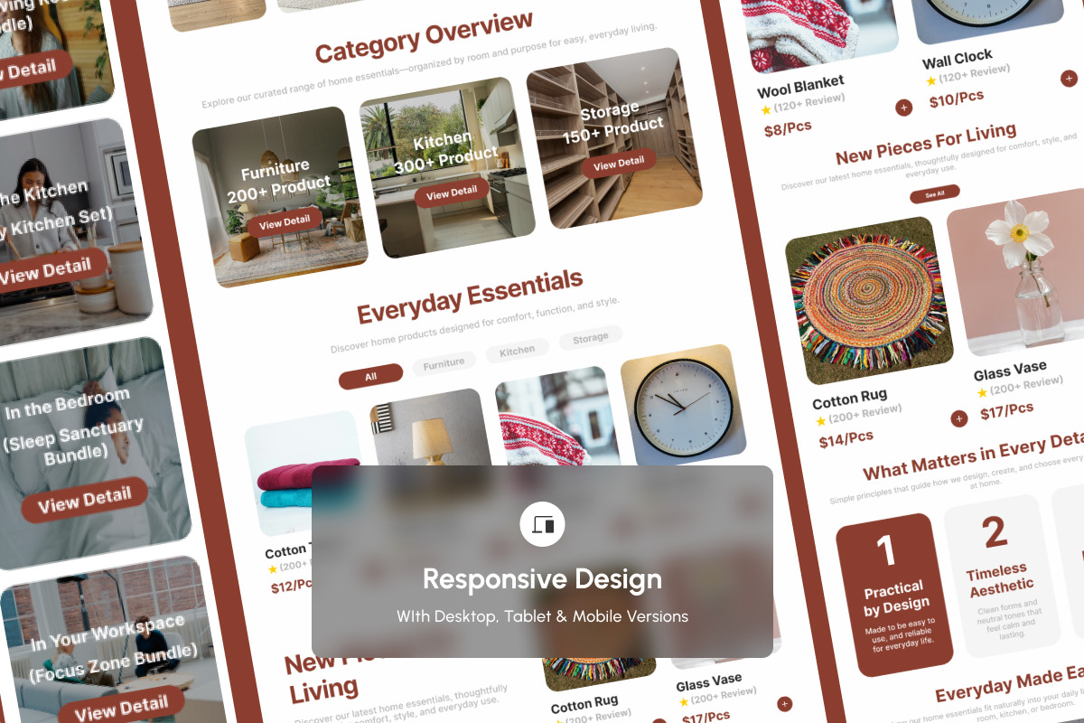 Lifestyle Home Product Catalog Page, a Landing Page Template by productype1 (Photo 3 of 5)