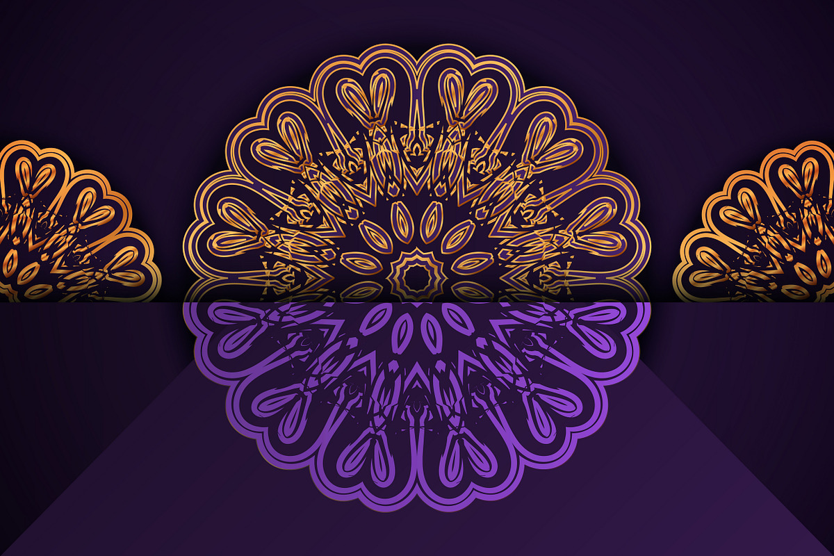 Mandala Oriental Floral art Bundle, a Background Graphic by NJ Himel (Photo 26 of 97)