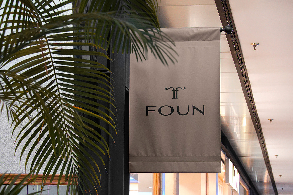 Logo Mockup Hanging Flag Sign, a Product Mockup by Asylab (Photo 4 of 5)