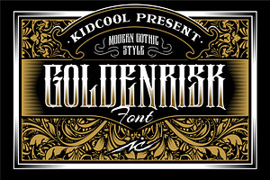 GOLDENRISK FONT