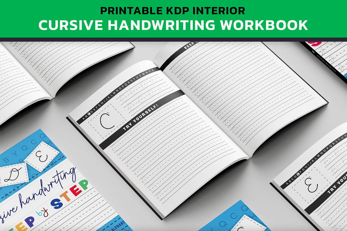 KDP Cursive Handwriting Workbook, an Illustration by PublishingHelper (Photo 2 of 4)