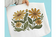 Sunflower Sublimation Design, an Illustration by designcity5 (Thumbnail 1 of 4)