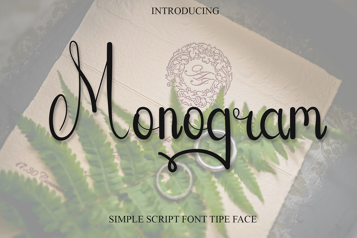 Monogram, a Handwritten Font by InermediaSTUDIO (Photo 1 of 8)