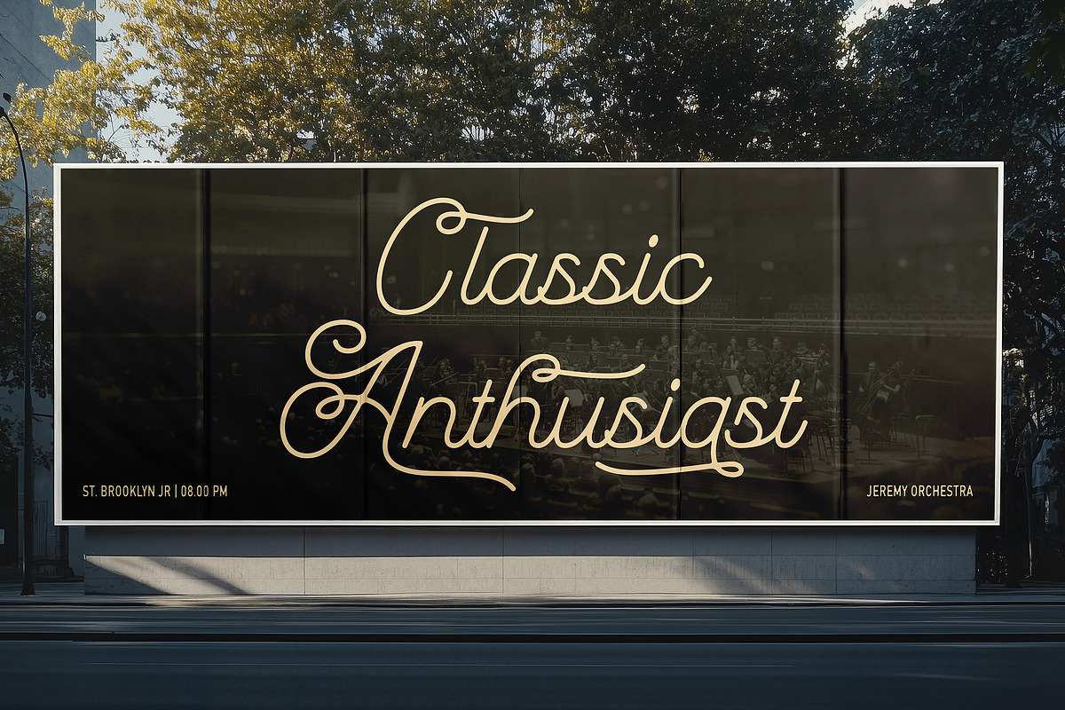 Excilente - Monoline Font, a Script Font by Arendxstudio (Photo 6 of 7)