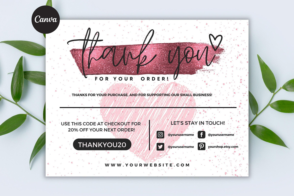 Thank You Card For Small Business #5, a Flyer Template by Oskar Wantopi (Photo 1 of 3)