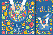 Flat Fruits Salad, a Food Illustration by Rosa Puchalt (Thumbnail 2 of 2)