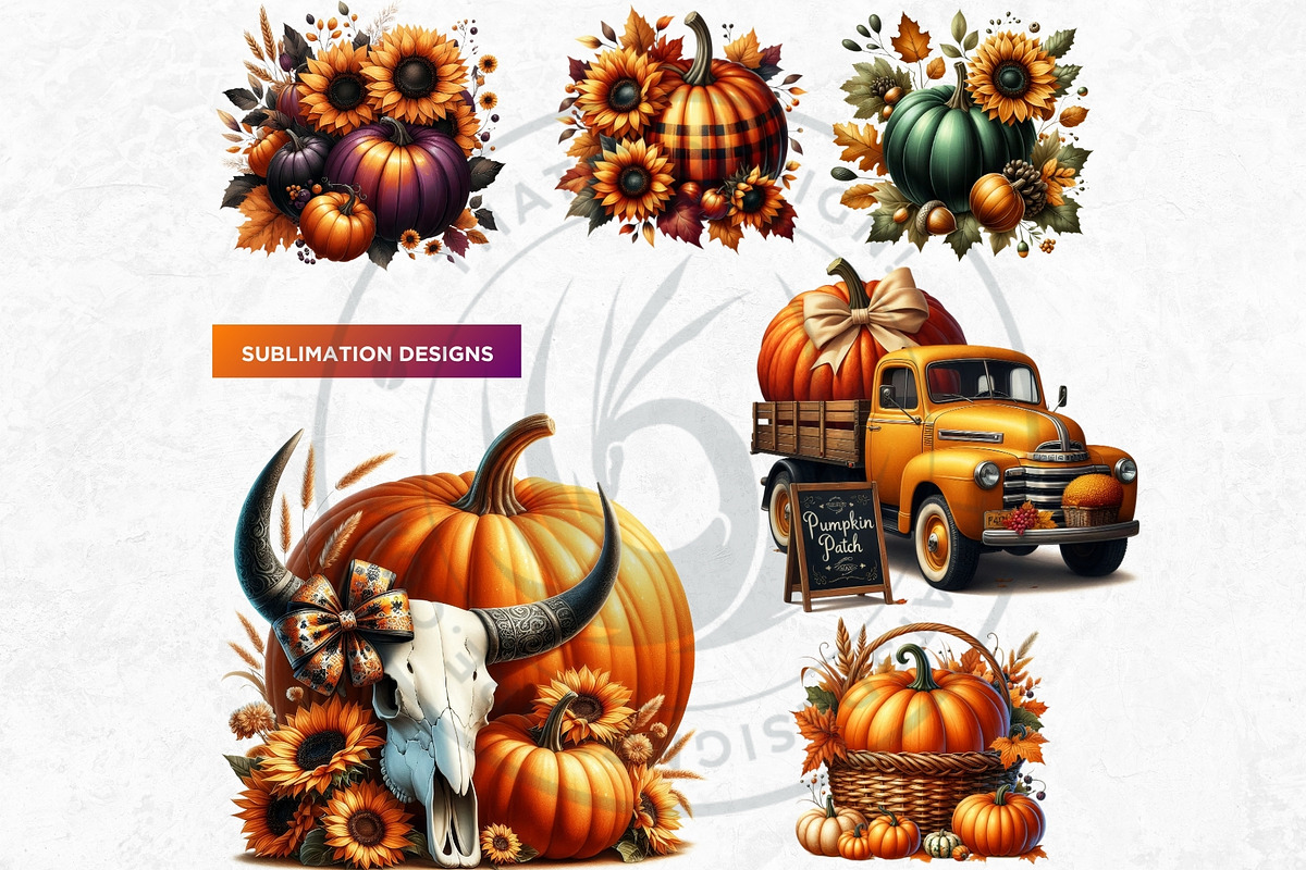 Rustic Harvest Fall clipart set, a Seasonal Illustration by ThatsDesignArt (Photo 5 of 10)
