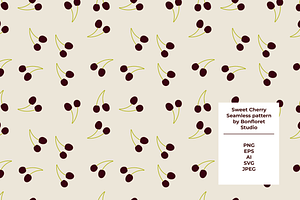 Sweet Cherry Seamless Pattern