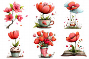 Whimsical Flowers Spring Clipart, an Illustration by Daily.Designs (Thumbnail 7 of 8)