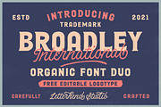 Broadley - Vintage Font Duo, a Font by Letterhend Studio (Thumbnail 1 of 9)